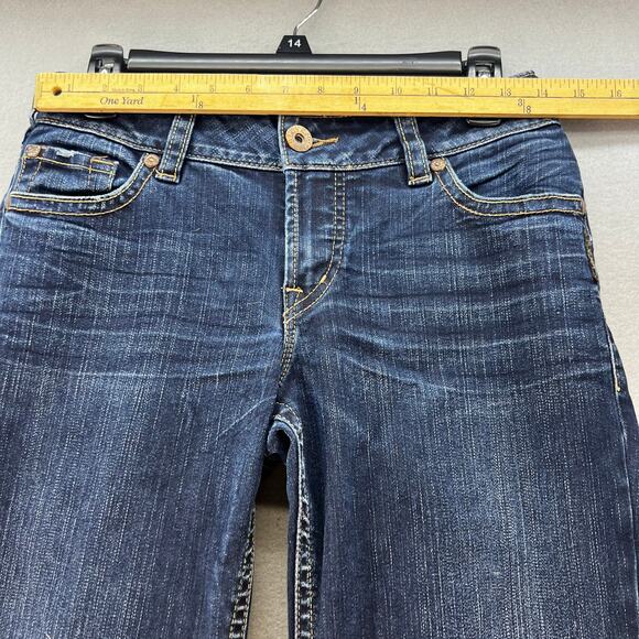 Silver Jean Co. Jeans Women's 27x32 (4) Dark Blue Suki Bootcut Flare Preppy - Picture 11 of 15